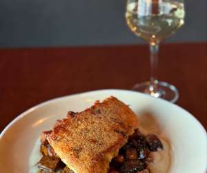 seared seafood dish
