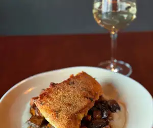 seared seafood dish