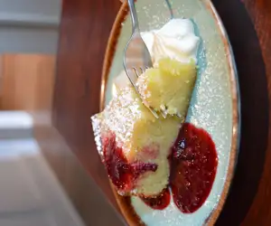 house-made olive oil cake
